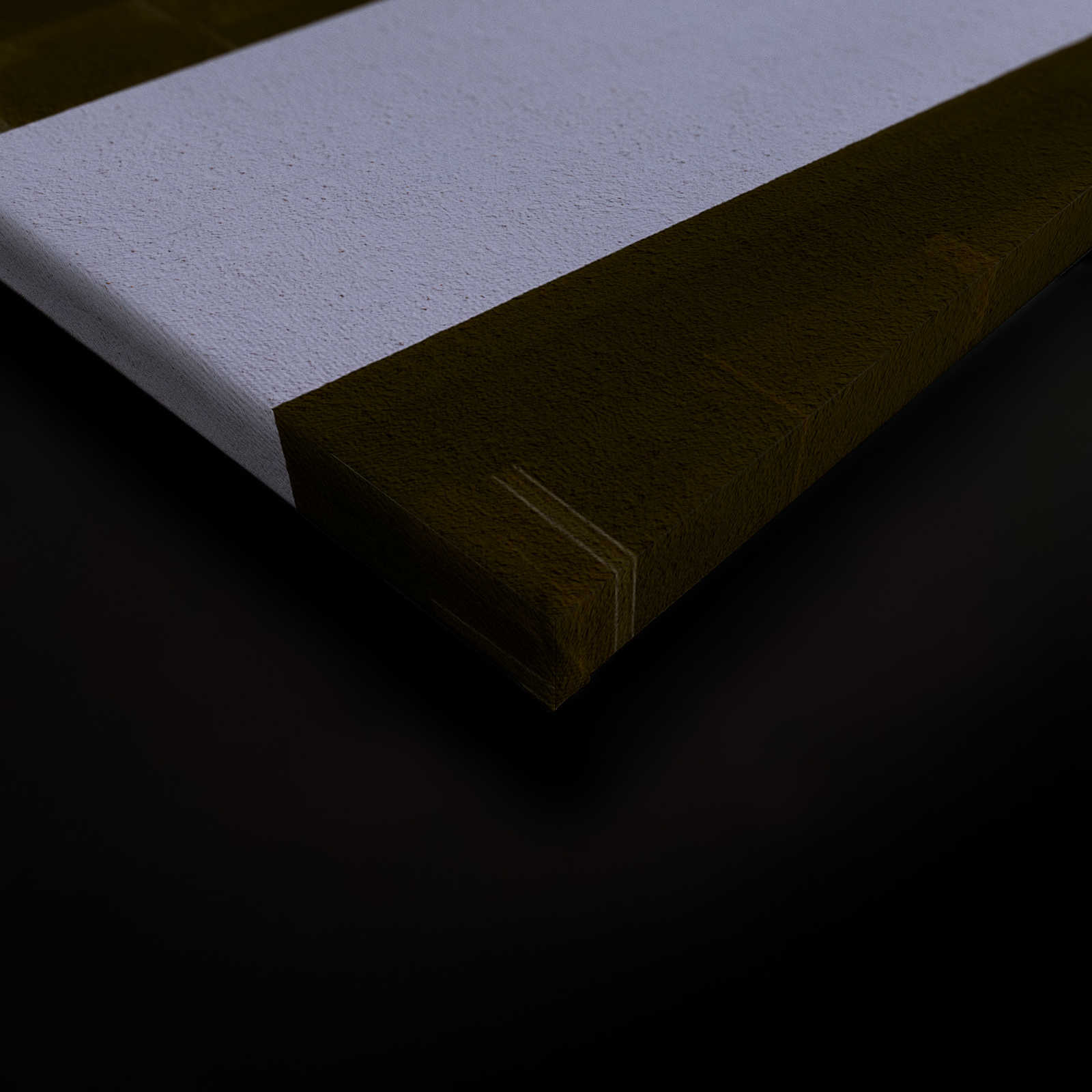             Skyscraper 1 - Leinwandbild mit Gebäude im Retrolook in Rauputz Struktur – 0,90 m x 0,60 m
        