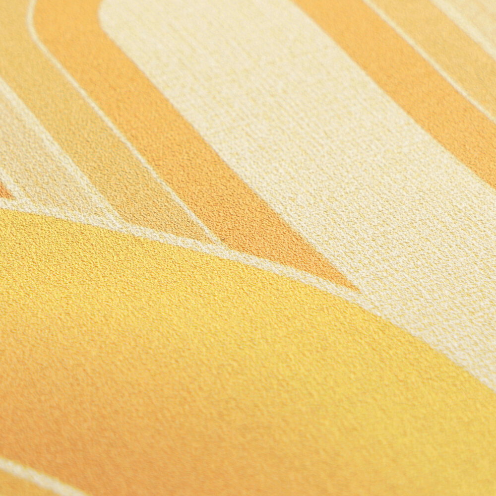 muster, geometrisch, gelb, orange, stoff