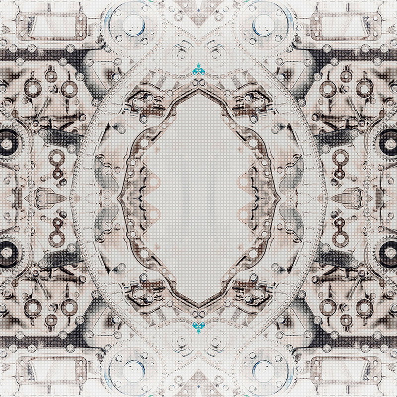 mechanical, geometric, textured, intricate, pattern