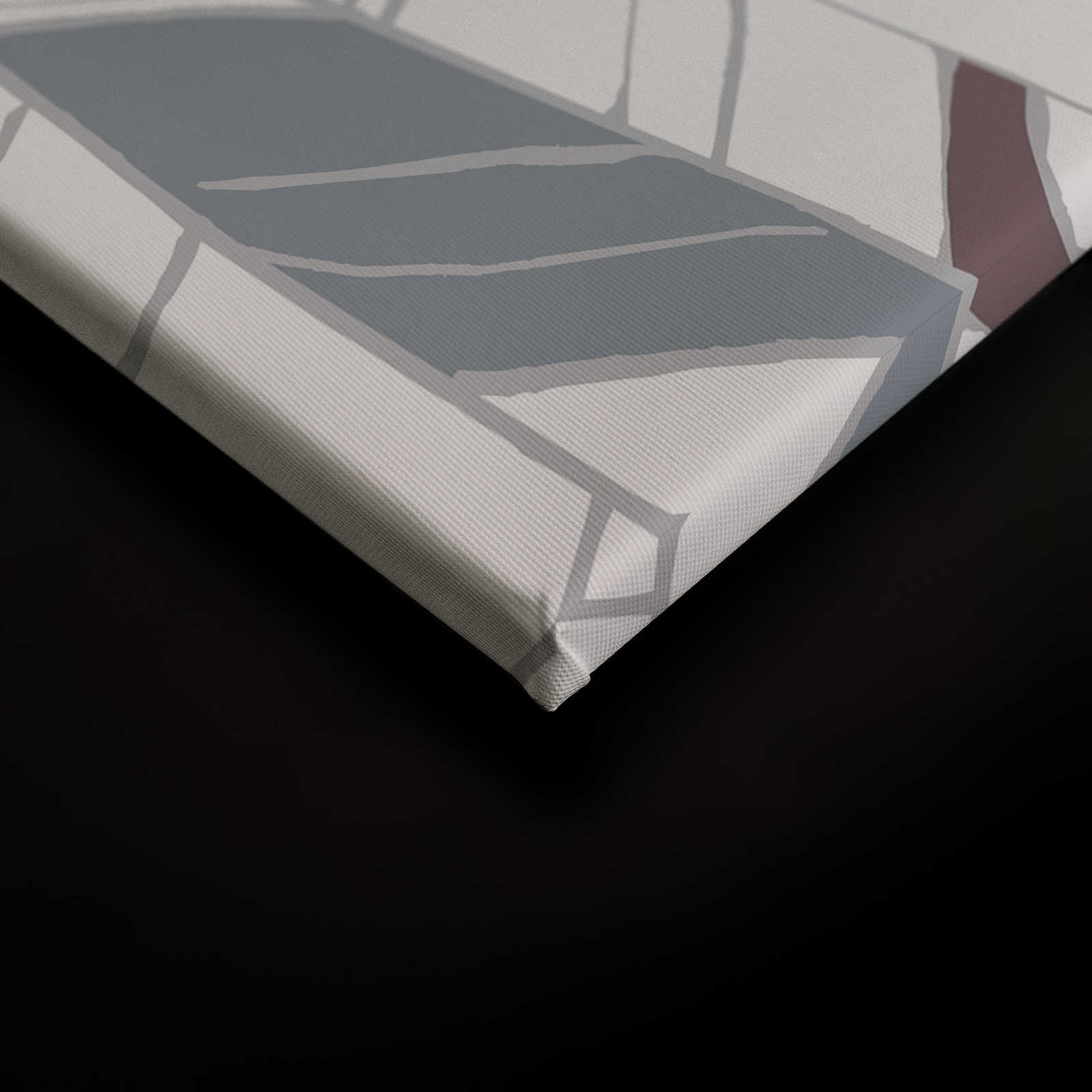             Leinwand Streifenoptik im Scandi-Stil – 90 cm x 60 cm
        