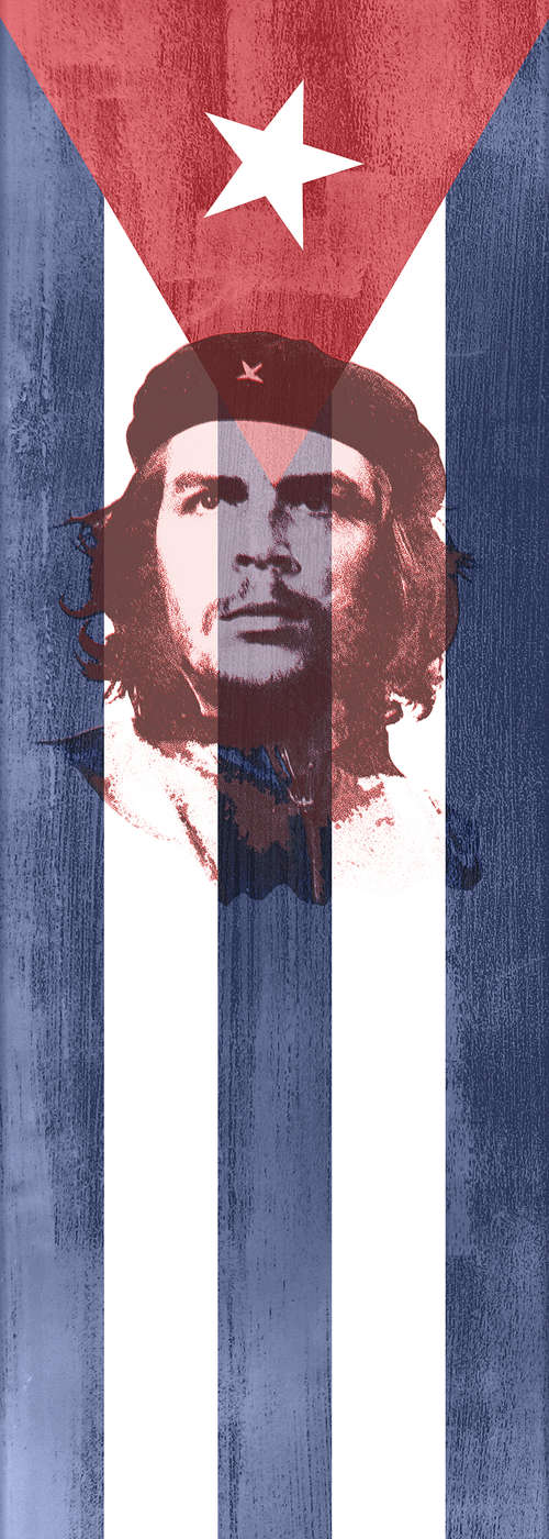 Flag, Cuban flag, Star, Portrait, Beret