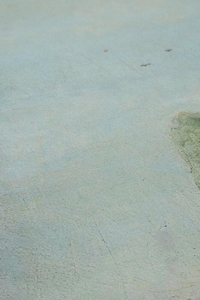             Exklusive Motiv-Tapete mit Frau in Gemälde-Optik – Rosa, Grün
        