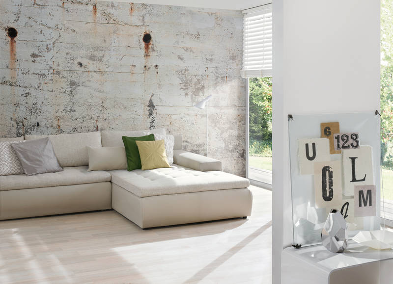             Fototapete Industrial Look Beton mit Used Optik
        