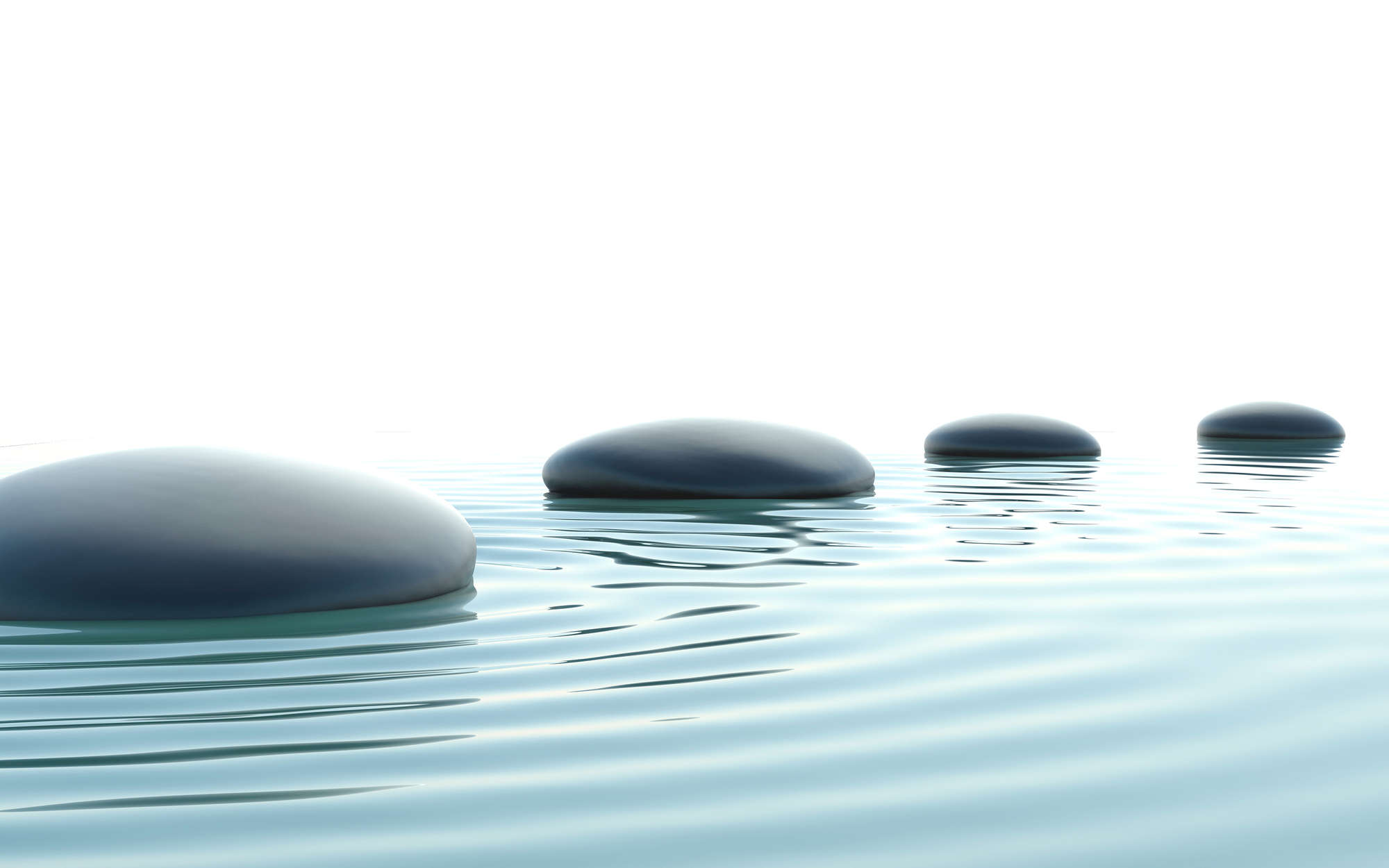 Steine, Kiesel, Felsen, Wasser, Minimal