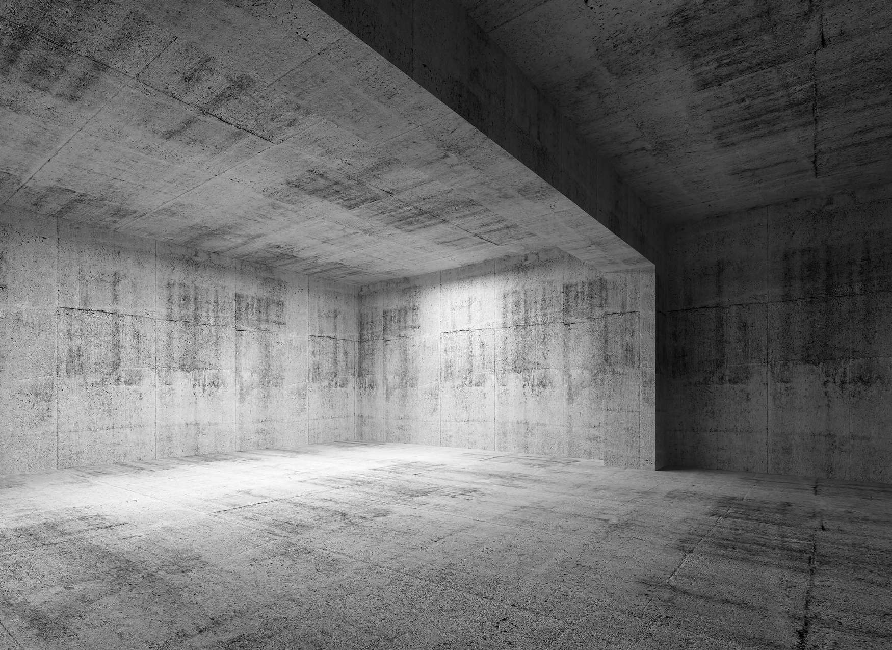 beton, betonraum, konkreteWand, grau, innenraum