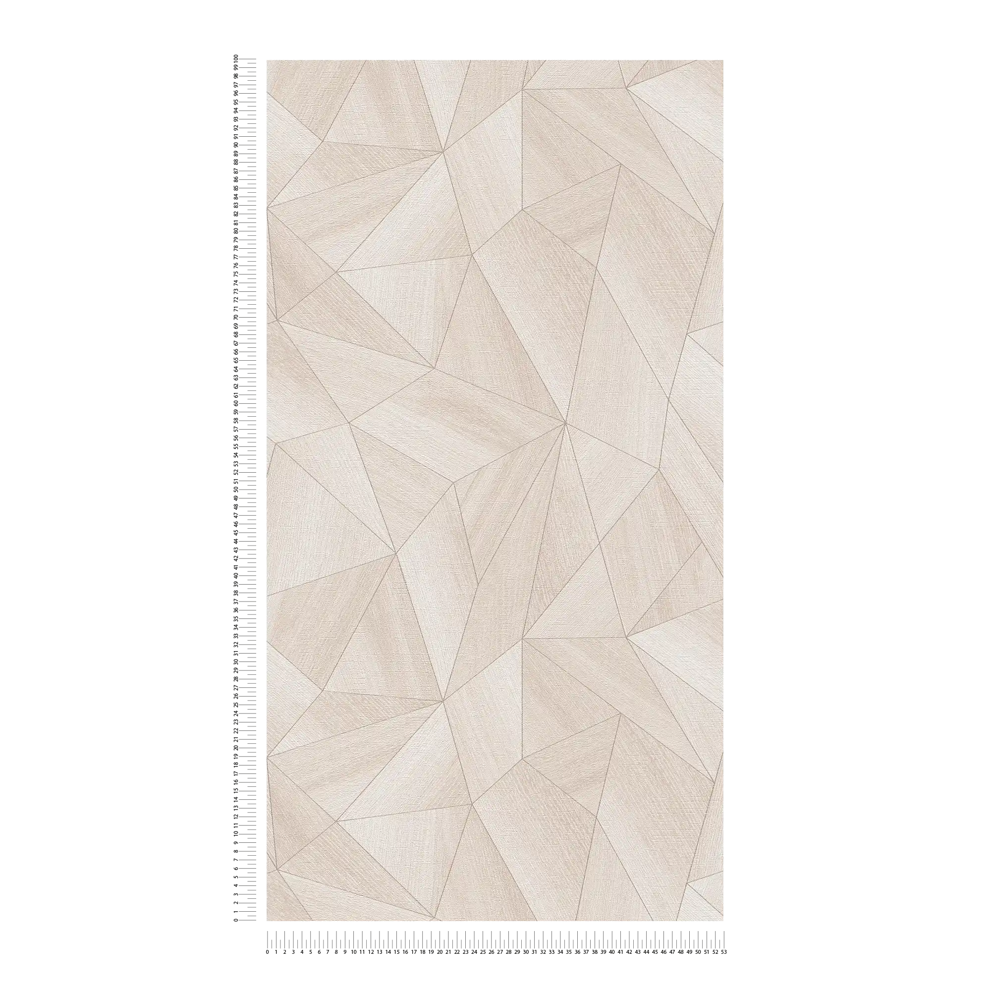             Daniel Hechter Moderne Vliestapete mit geometrischem Muster und silbernen Akzenten – Beige, Creme, Grau
        