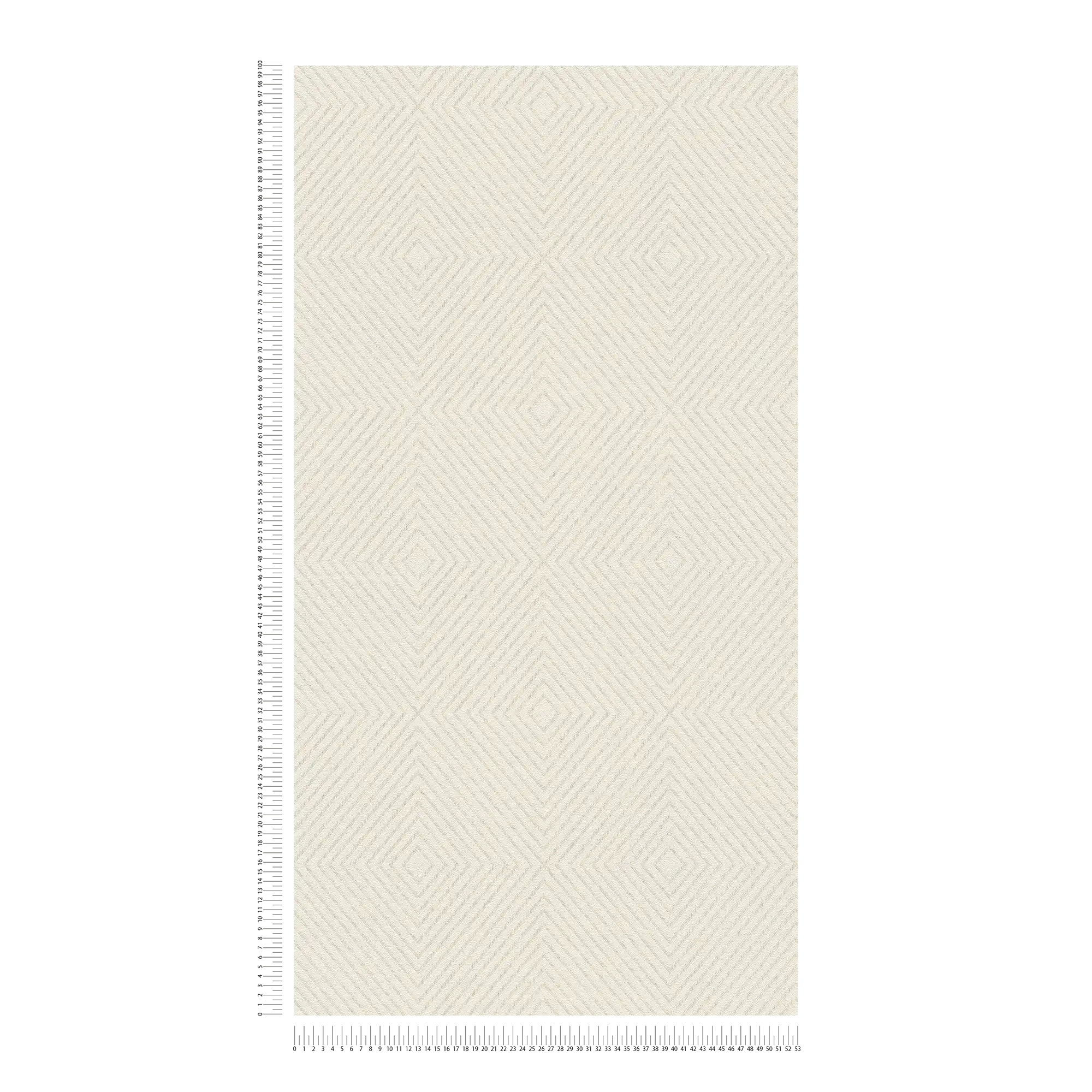             Tapete Grafik-Design, Scandinavian Style – Creme, Metallic
        