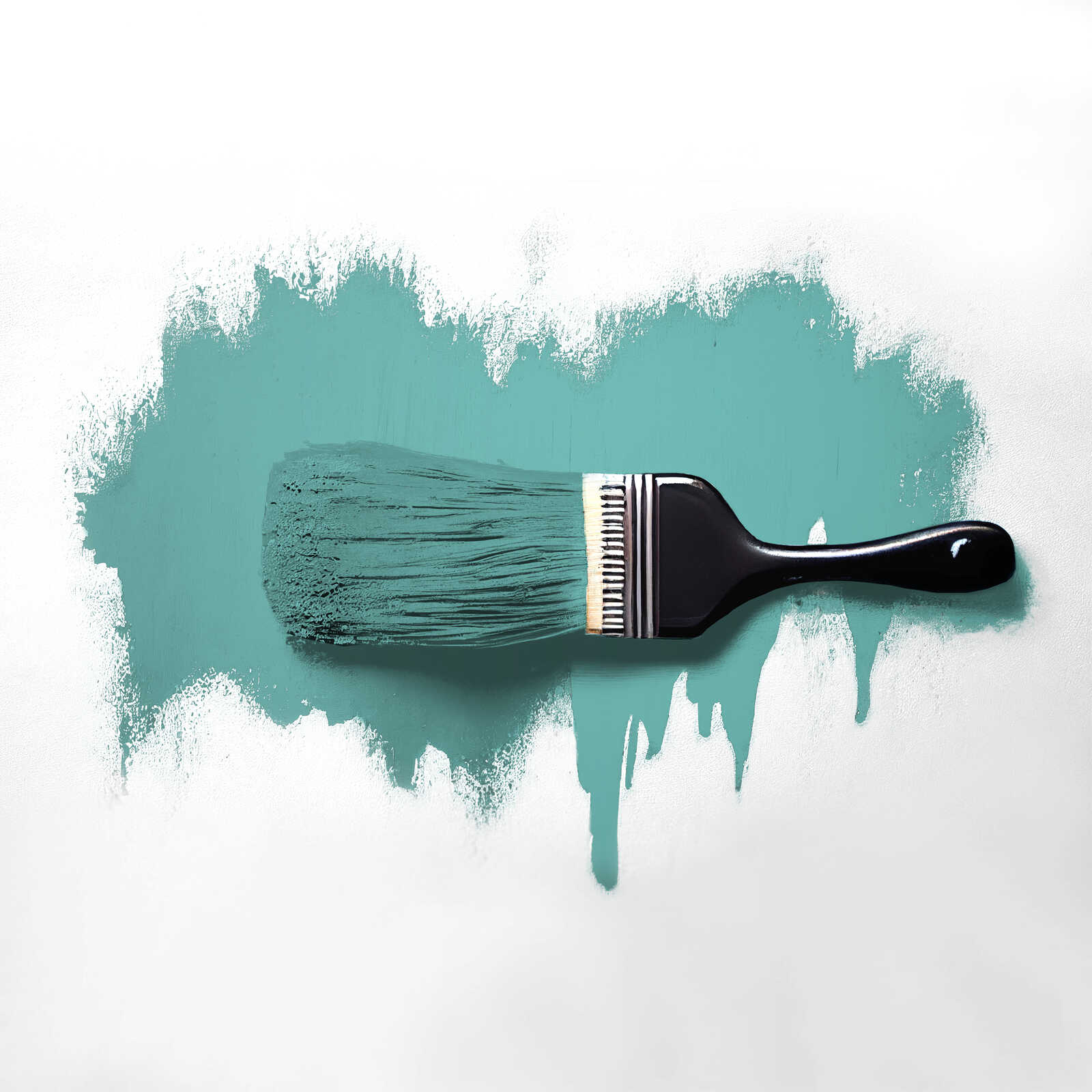 Pinsel, Farbe, Malerei, Schwarzgriff, Teal