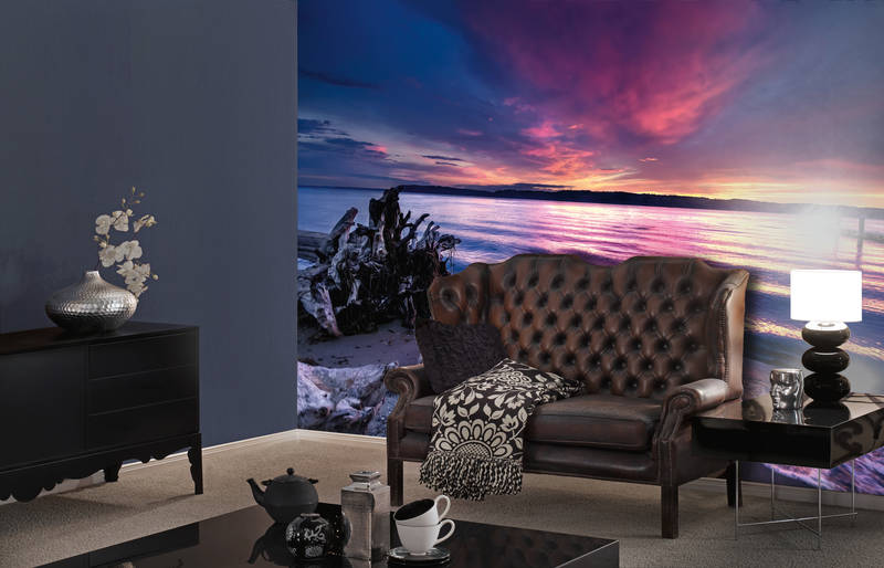sofa, Leder, gepolstert, braun, Wohnzimmercouch