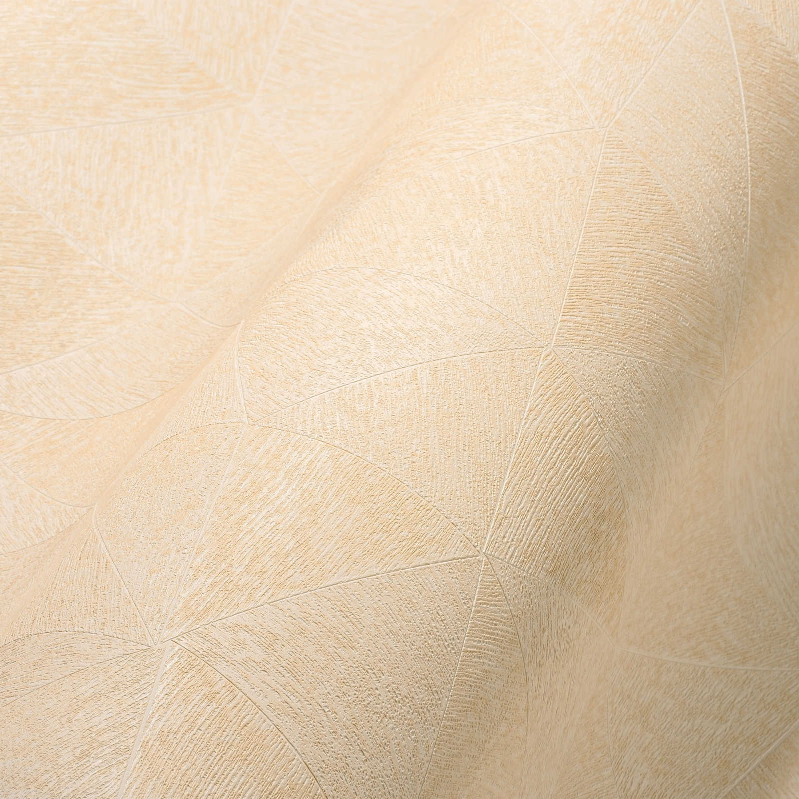             Grafische Vliestapete mit dezentem Muster – Beige
        