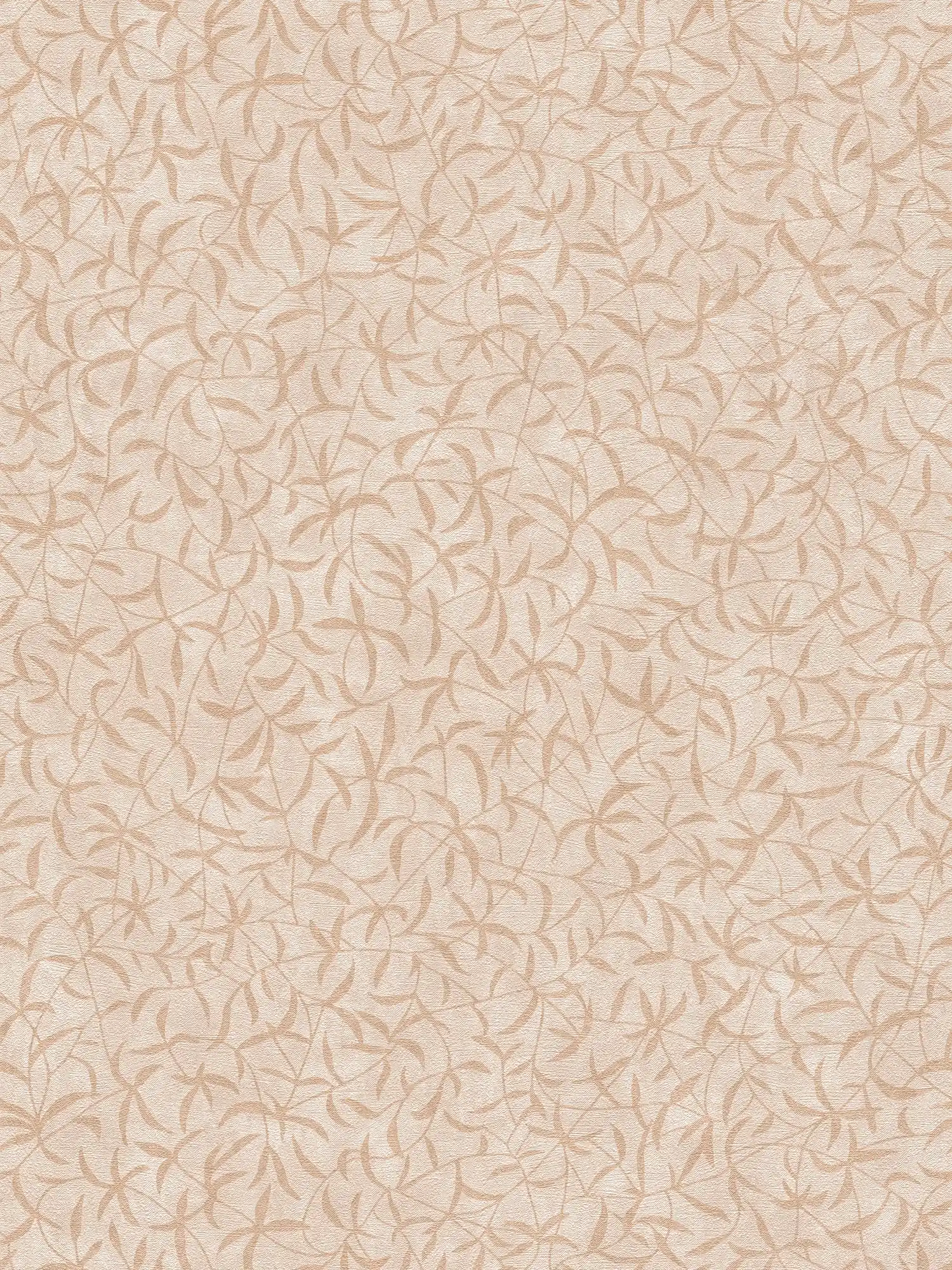         Florale Vliestapete mit Zweigen und Blüten – Creme, Beige
    