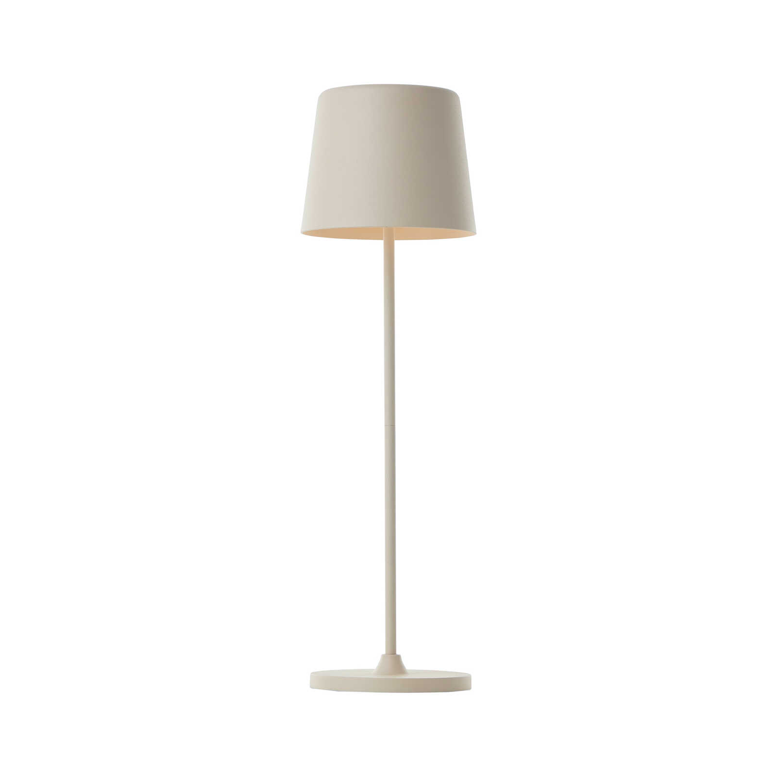         Eenvoudige tafellamp - Tijdloos ontwerp voor gezellige verlichting 10cm diameter x 37cm hoogte - Beige
    