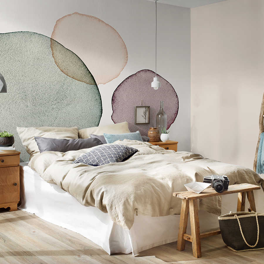         Papier peint aquarelle dans les tons de terre design abstrait - Calm
    