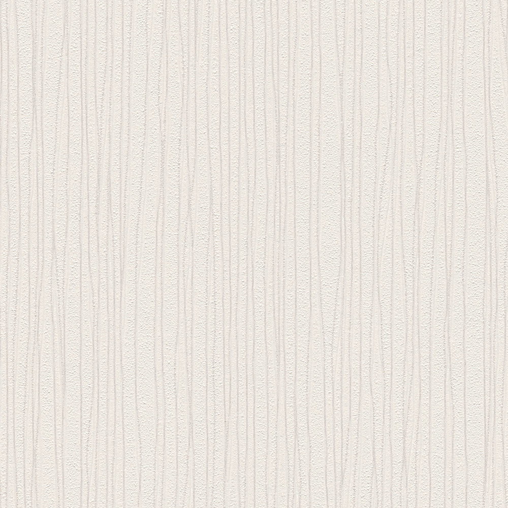             Uni Tapete mit Strukturmuster & Liniendesign – Creme
        