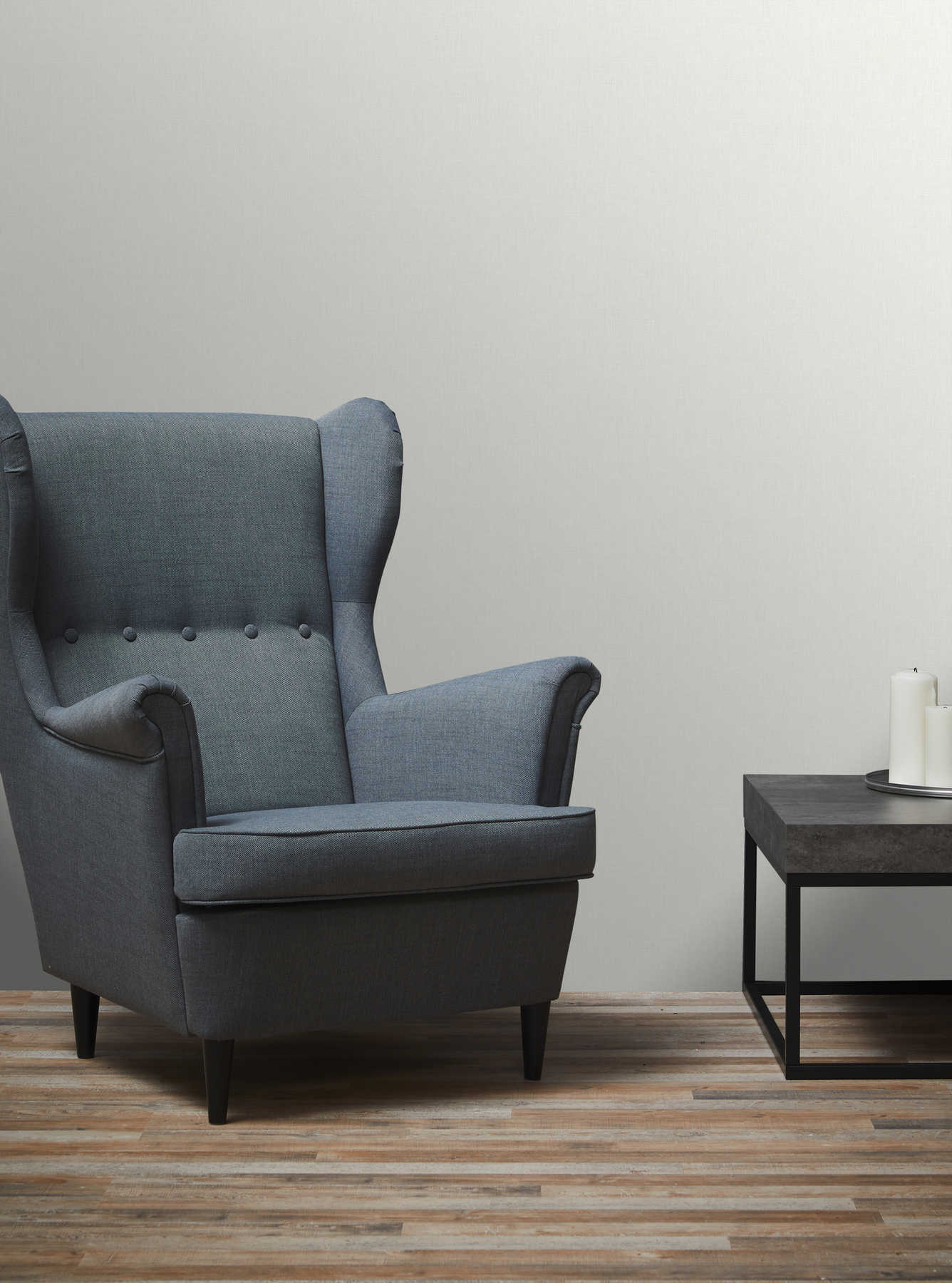 Sessel, Sofastuhl, Stoff, Grau, Wohnzimmer