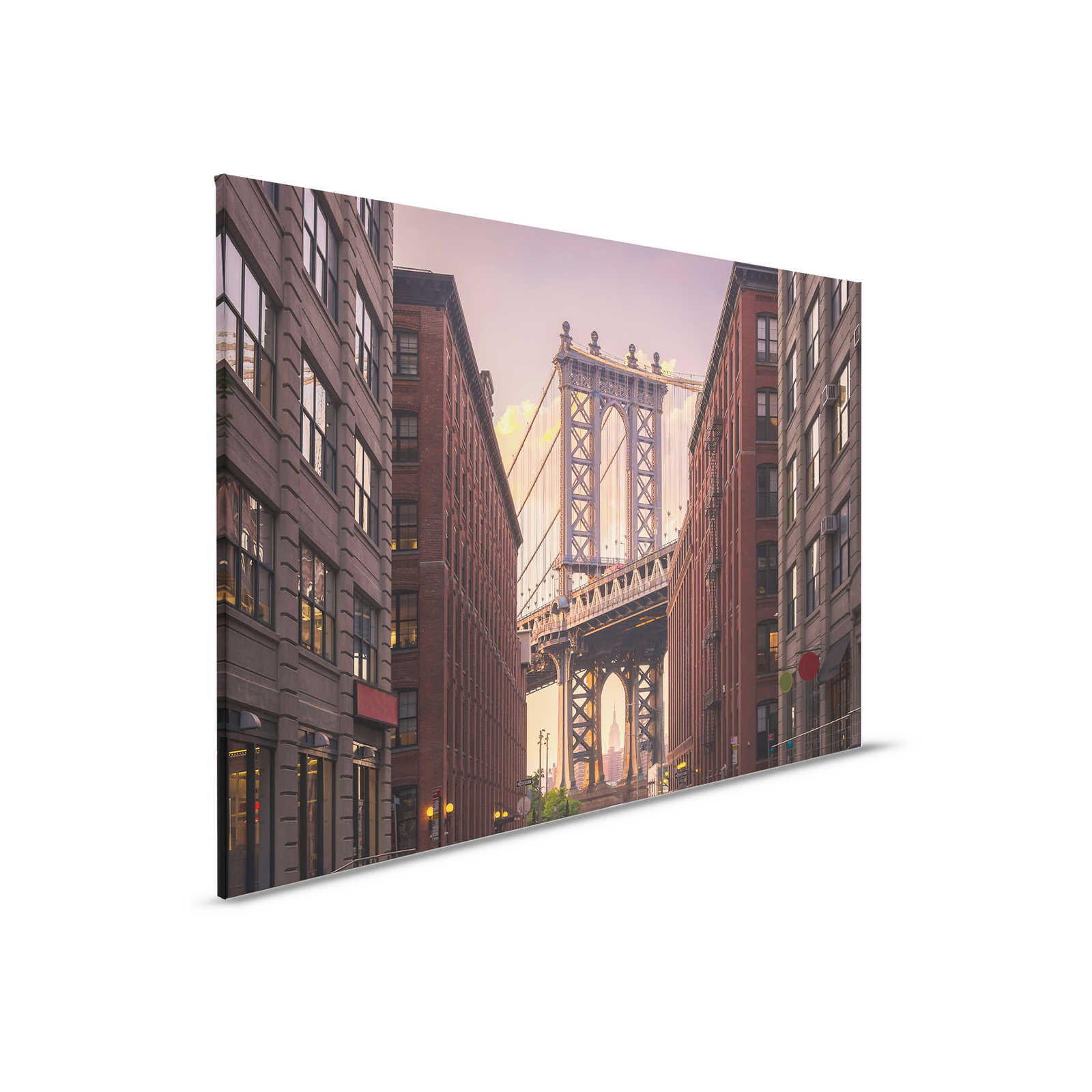         Lei muur met Brooklyn Bridge vanaf de straat - 0.90 m x 0.60 m
    