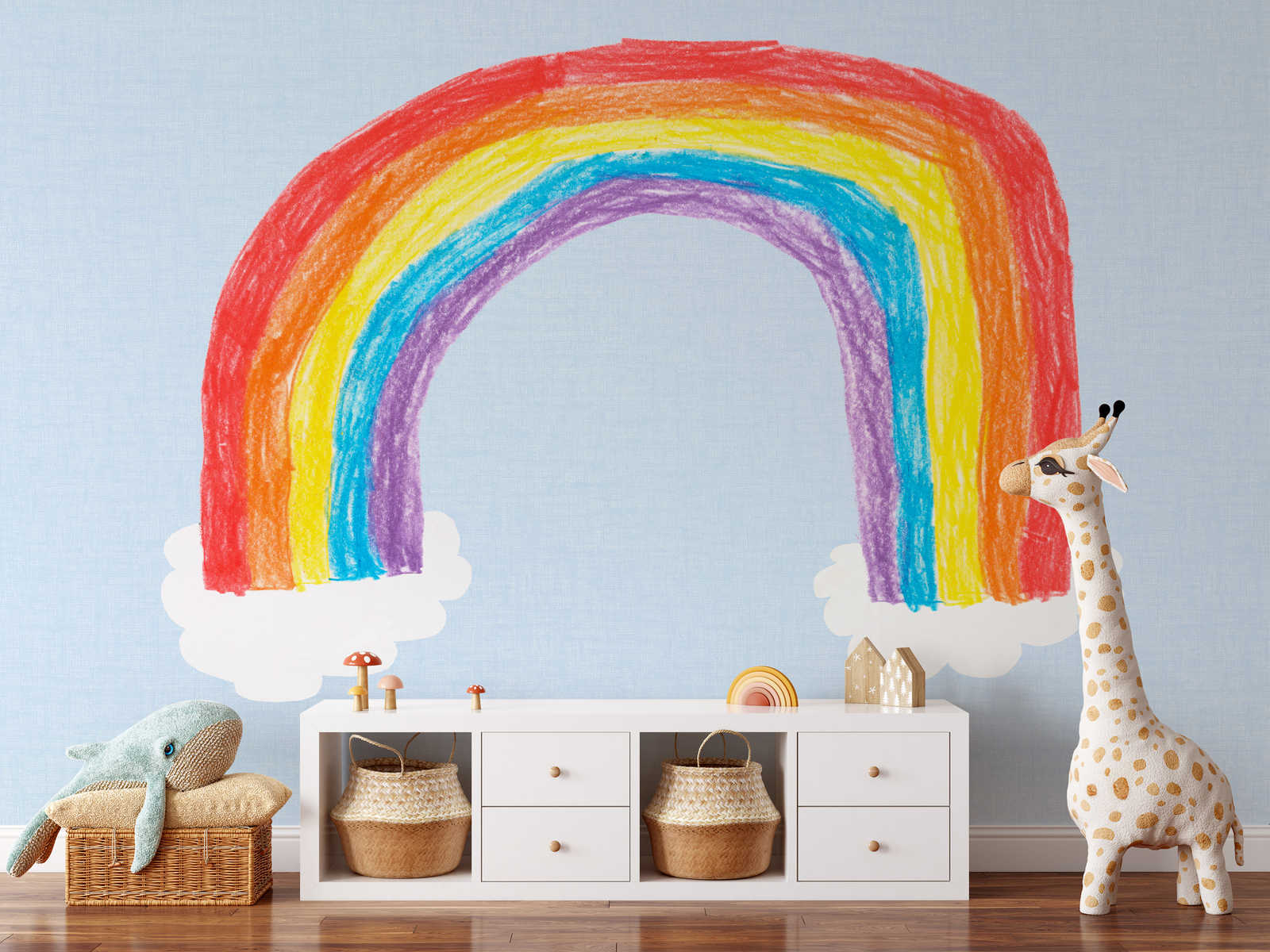         Papier peint arc-en-ciel pour filles et garçons
    