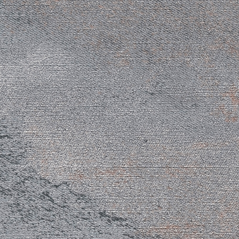             Gläzende und fein strukturierte Vliestapete mit dezentem Wellenmuster – Schwarz, Grau, Metallic
        