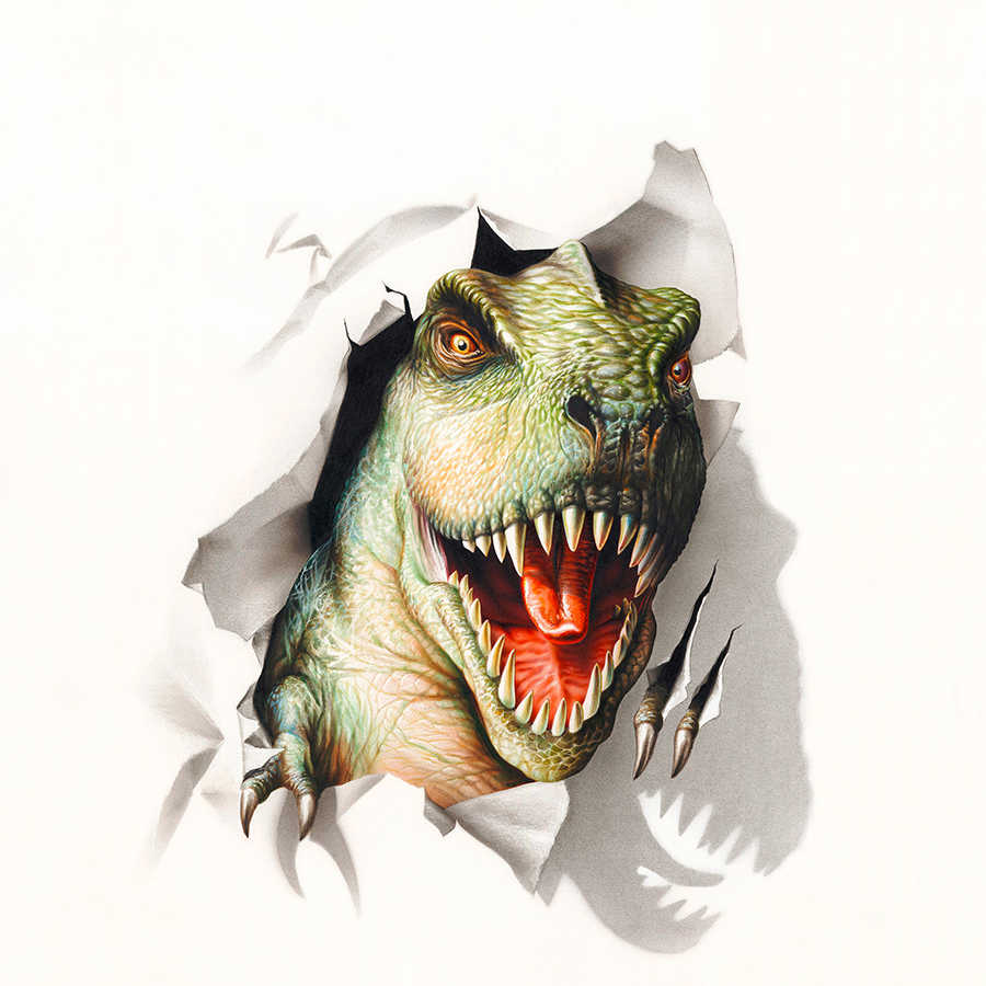 t-rex, dinosaur, monster, jurassic, offener mund
