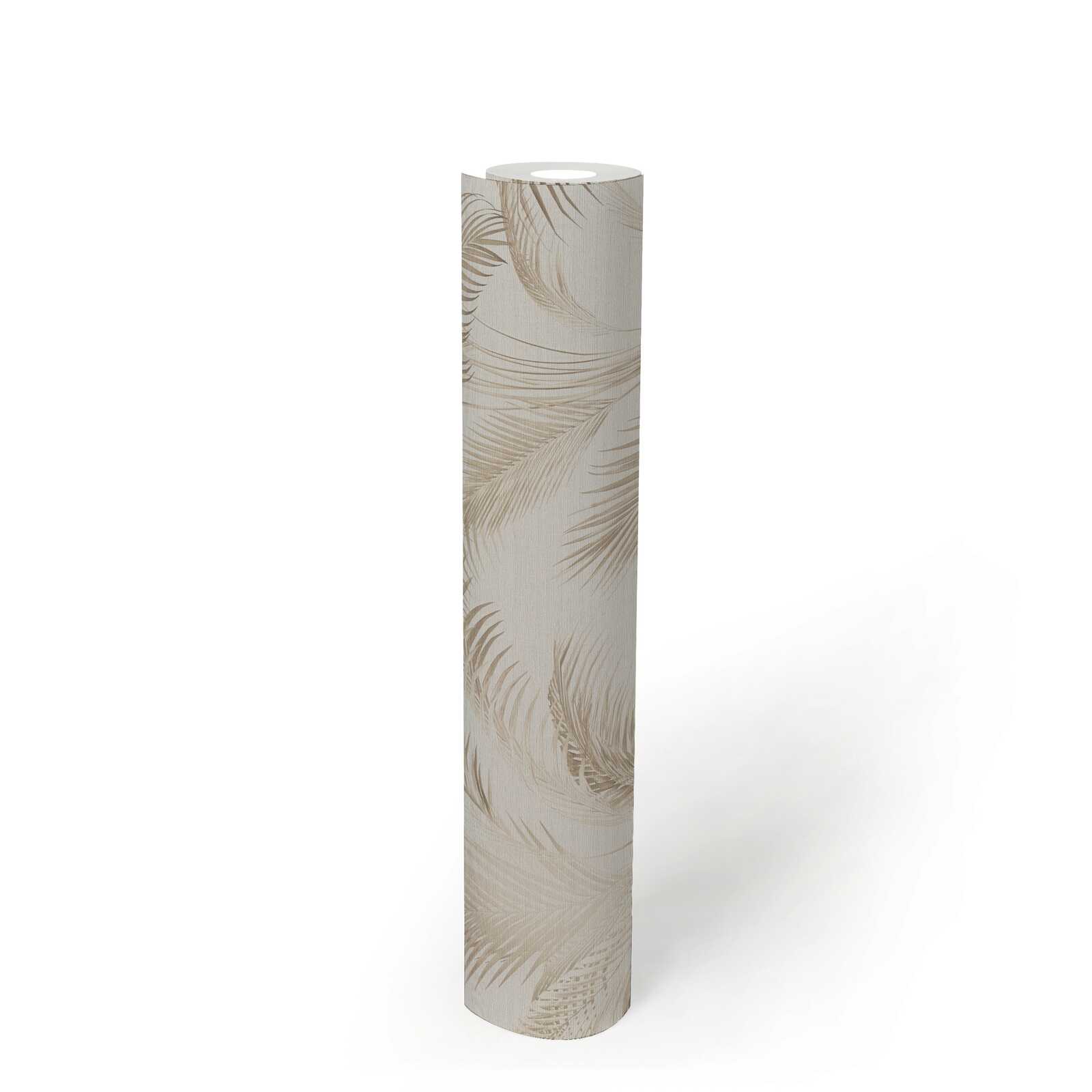 MICHALSKY Vliestapete mit Palmblättern in sanften Farben – Creme, Beige, Braun