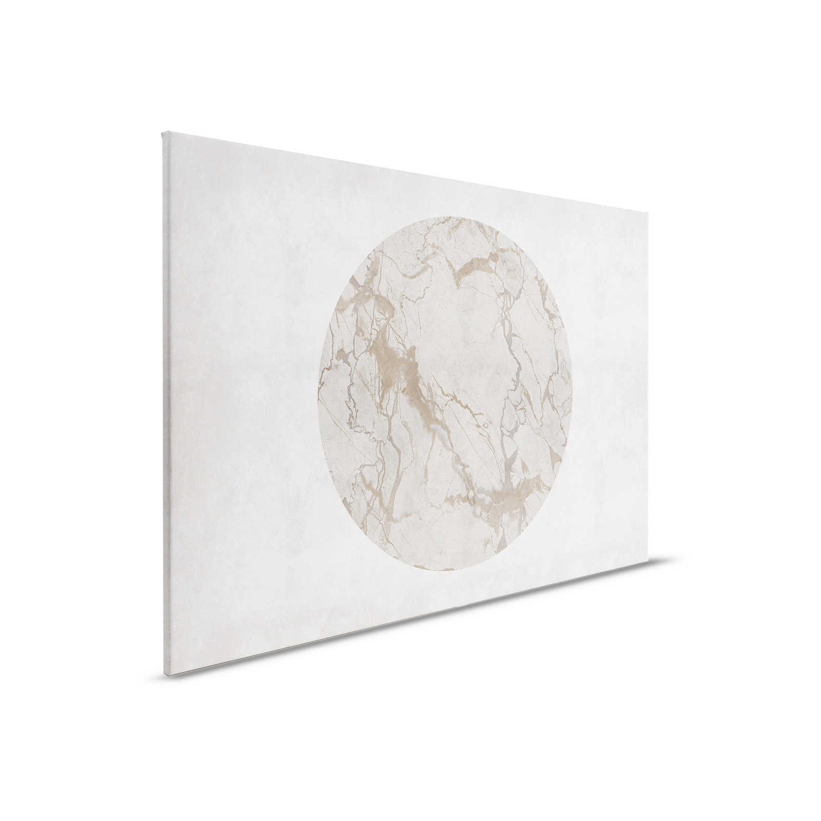             Mercurio 2 - Leinwandbild Greige Steinoptik mit Marmor-Effekt – 0,90 m x 0,60 m
        