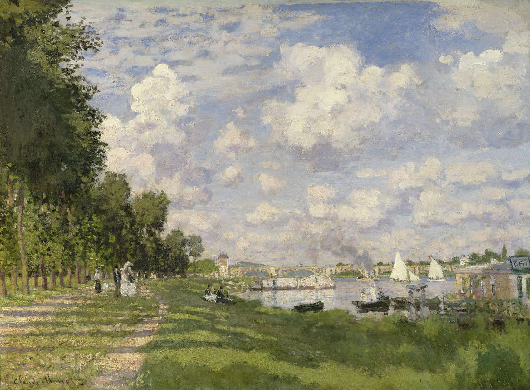             Fototapete 'Der Jachthafen von Argenteuil' von Claude Monet
        