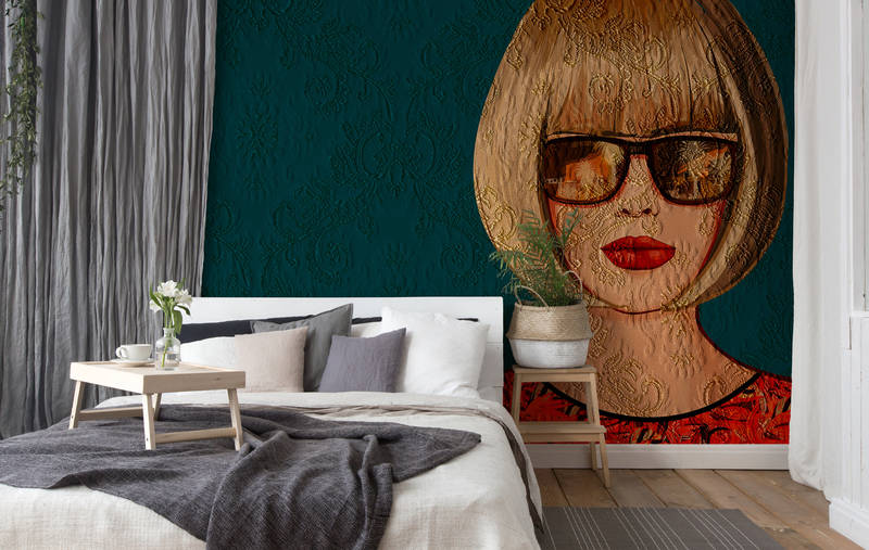 Innenarchitektur, Inneneinrichtung, Kunst, Malerei, Person