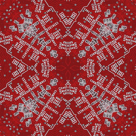         Digital Typo - Fotobehang met technologieontwerp
    