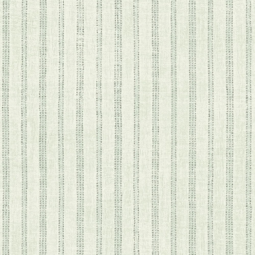             Landhaus Streifentapete im Vintage Stil – Creme, Grün
        