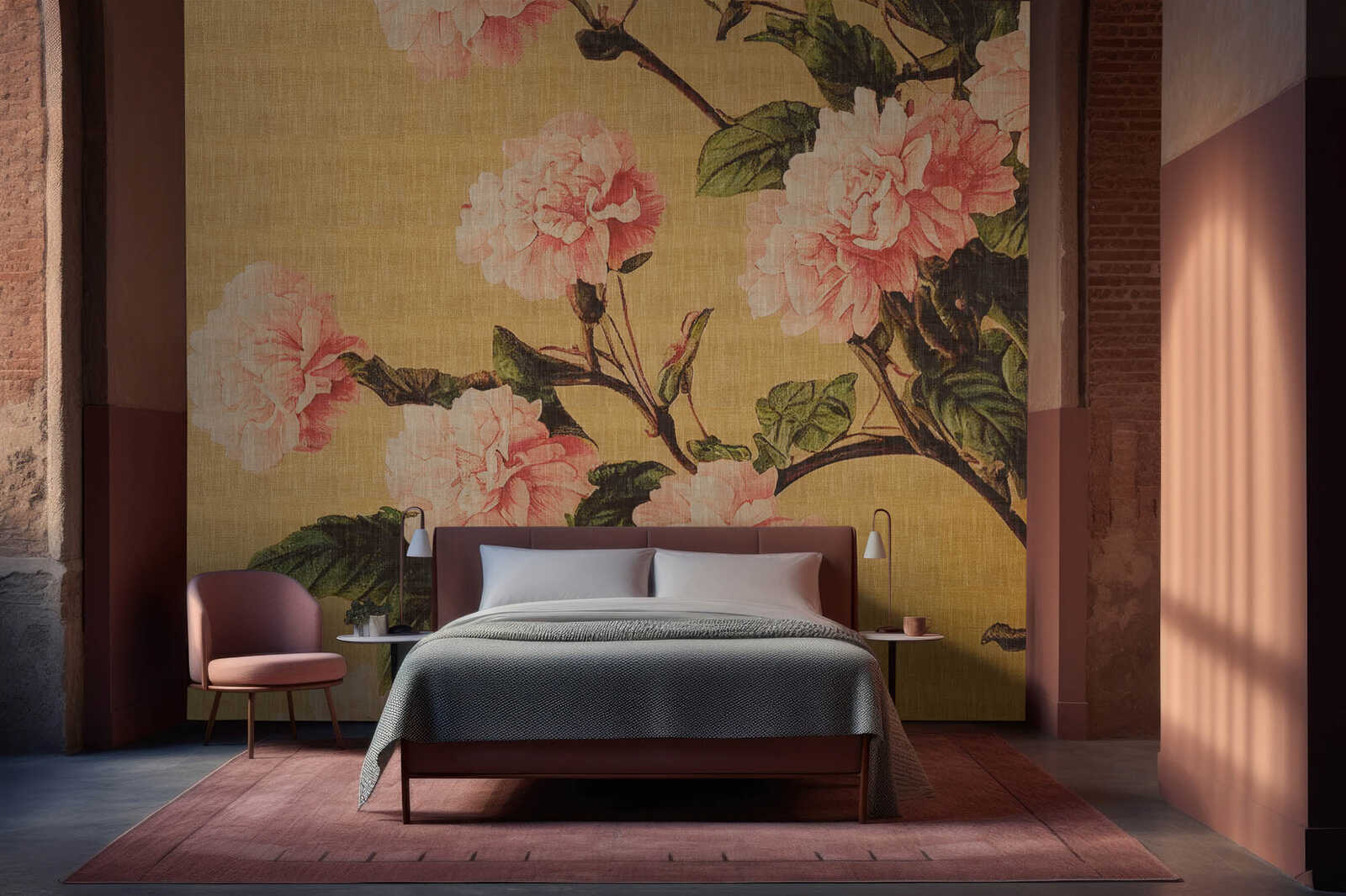 Innenarchitektur, Inneneinrichtung, Malerei, Bett, Mobiliar