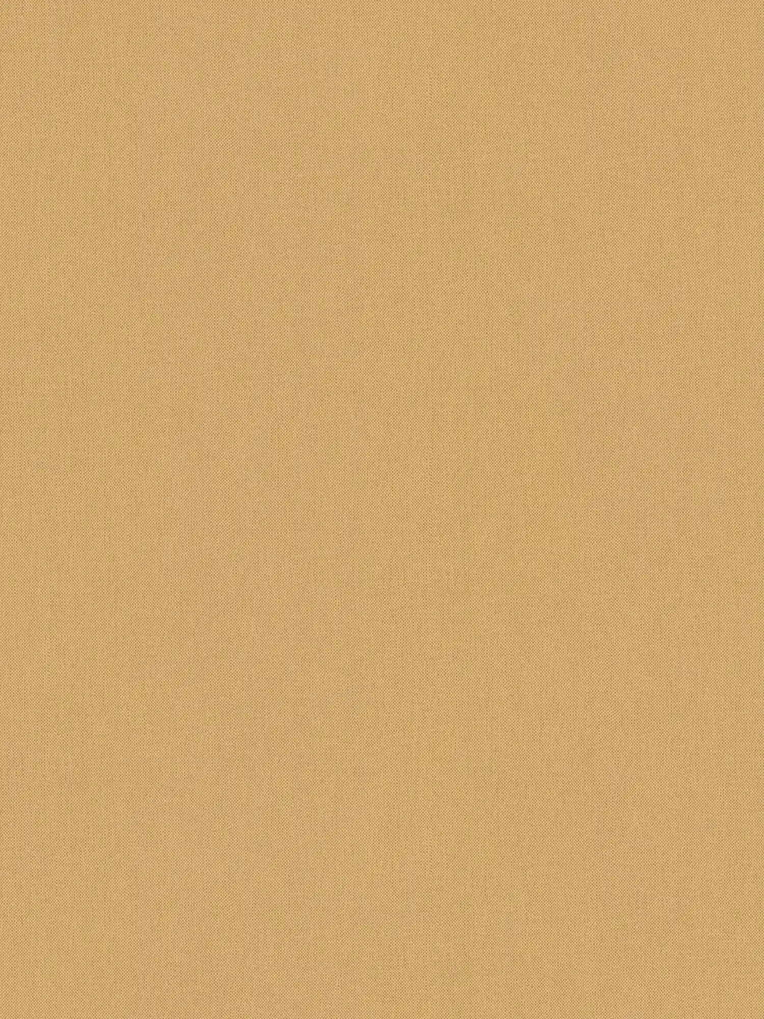         Tapete Ockergelb Uni mit matter Textilstruktur – Gelb
    