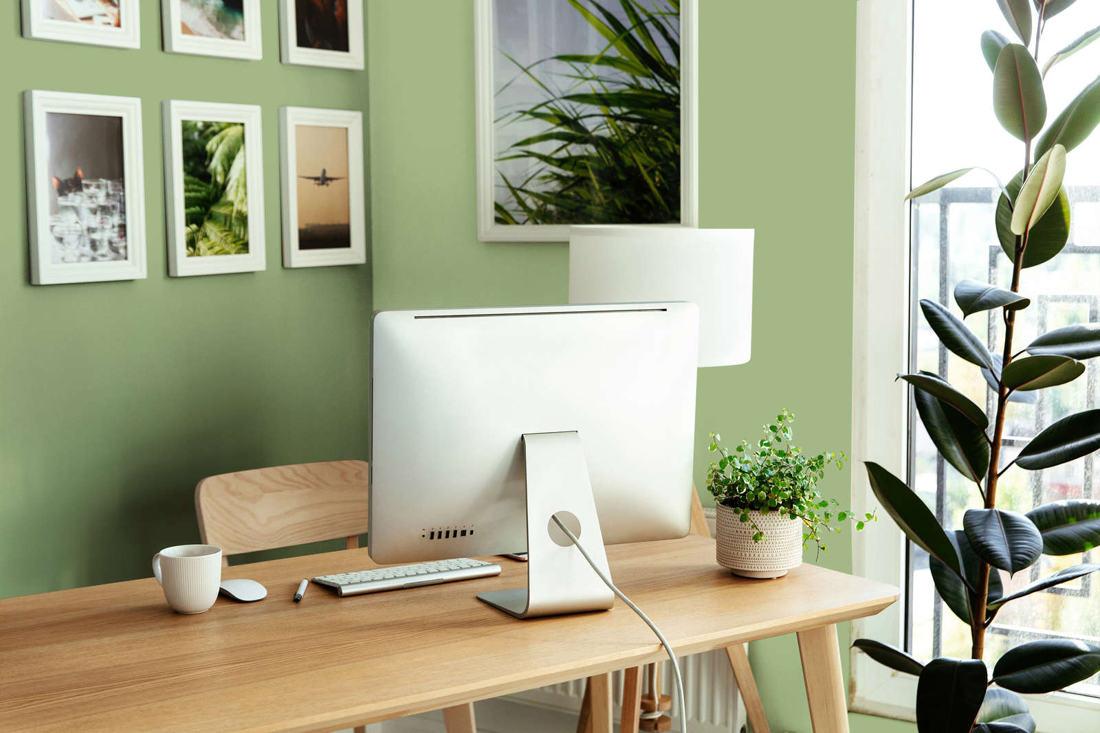 All-in-one Computer, All-in-One PC, 桌面显示器, 办公桌布置, 家用办公室