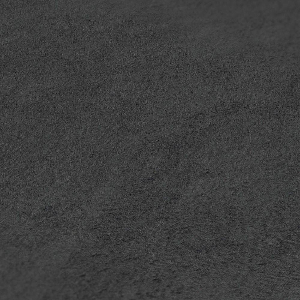             Schwarze Tapete einfarbig meliert mit Prägestruktur
        