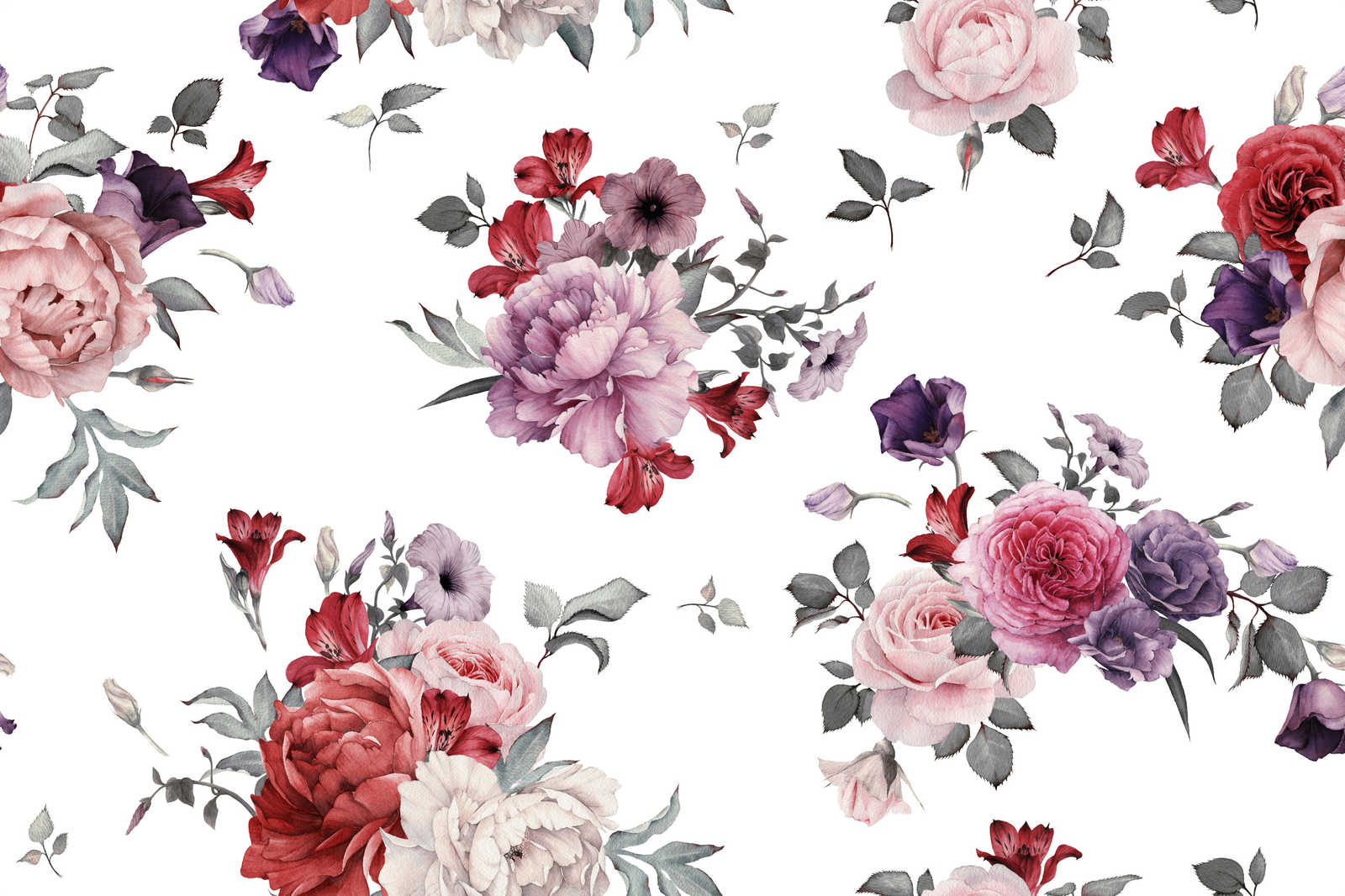             Leinwand romantische Blumen – 0,90 m x 0,60 m
        
