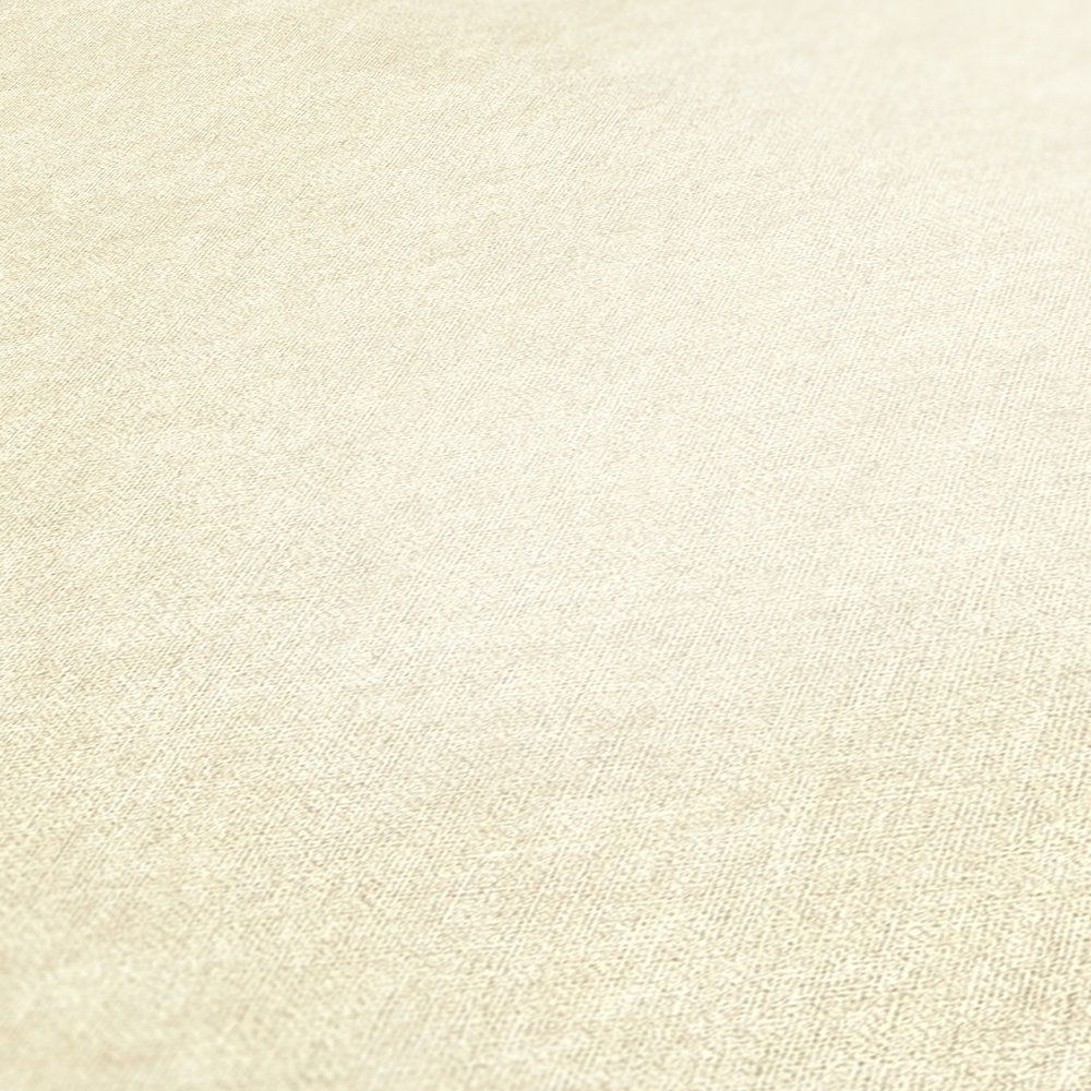             Tapete Creme-Beige uni & matt, mit Strukturmuster
        