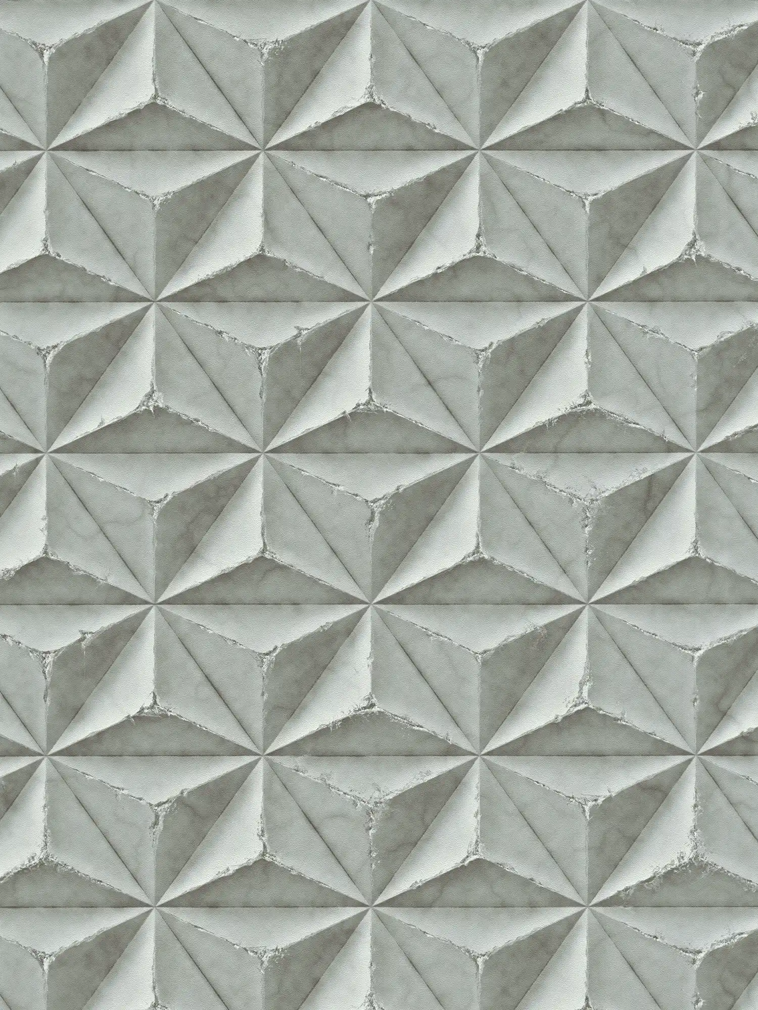         Grafische Vliestapete in 3D Betonoptik – Grau, Weiß
    