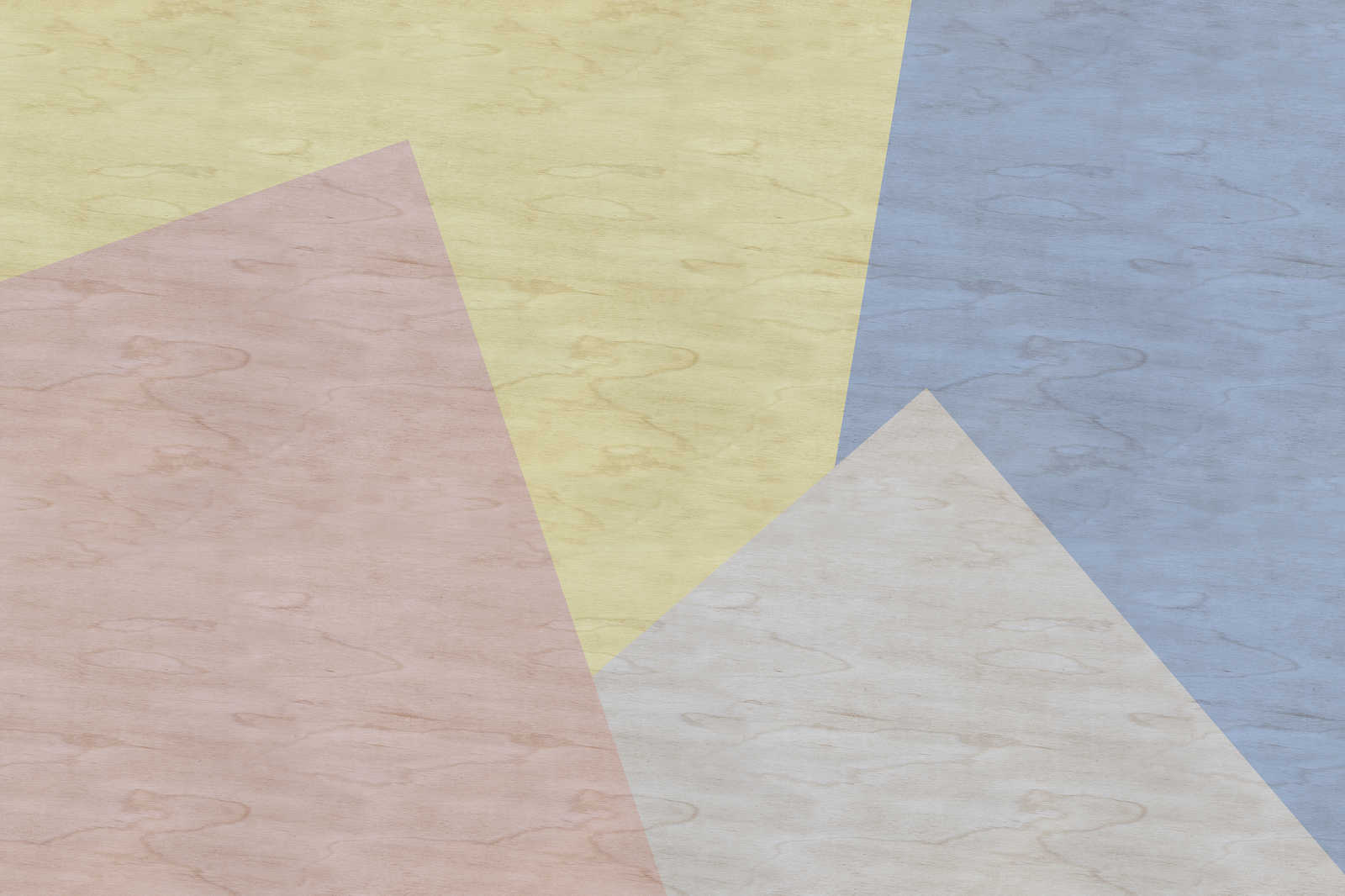             Inaly 3 - Abstraktes, buntes Leinwandbild - Sperrholz Optik – 0,90 m x 0,60 m
        