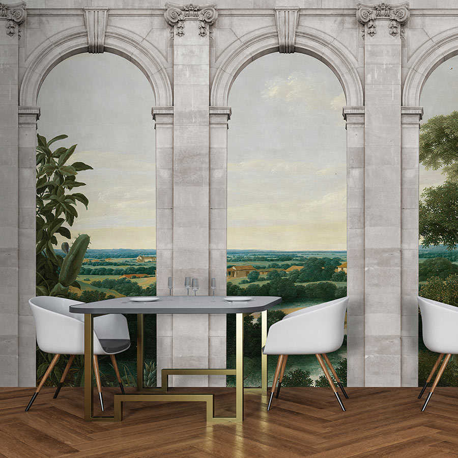 Window Wallpaper Arch View Landscape - Main Image