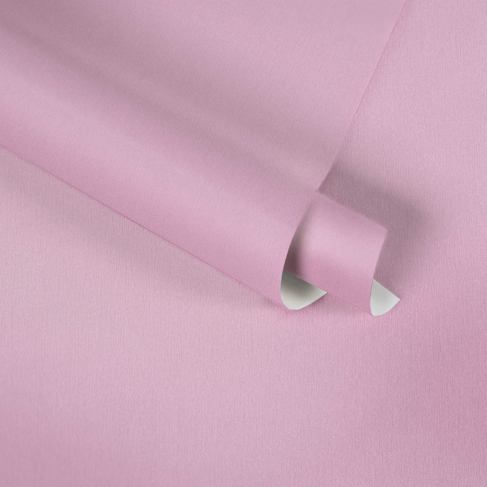             Kinderzimmer Tapete Mädchen uni – Rosa
        