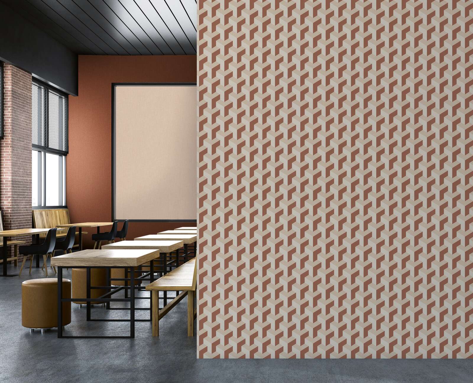 Drinnen, Innenarchitektur, Restaurant, Holzpaneele, Cafeteria