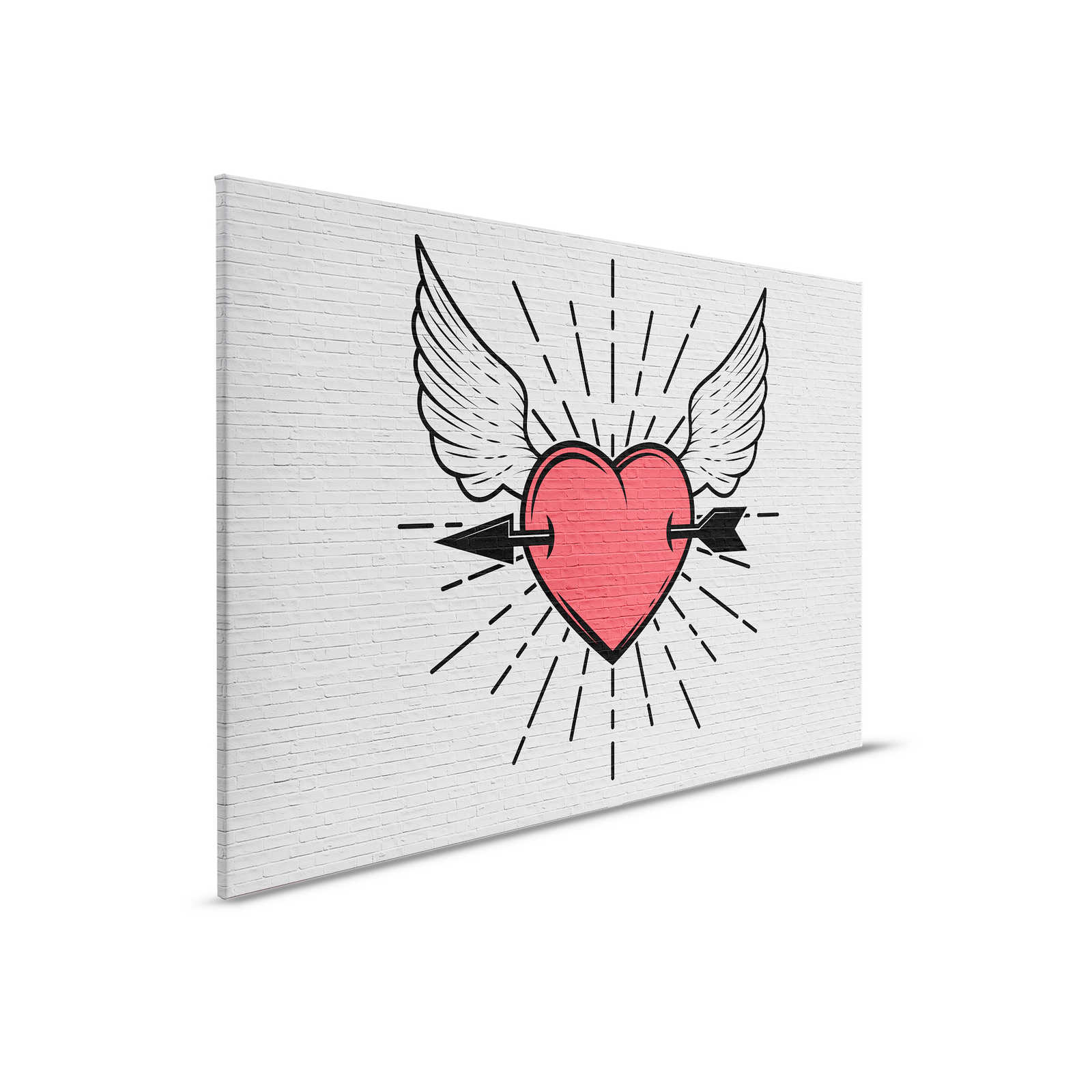 Leinwandbild Schmetterling – Schwarz-weiß-rot, Abstrakte Wandkunst 30,5x30,5 Cm, Fertig Aufgezogen