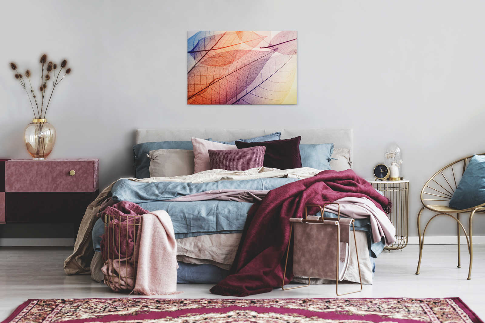             Leinwand mit Blättermuster Röntgen – 0,90 m x 0,60 m
        