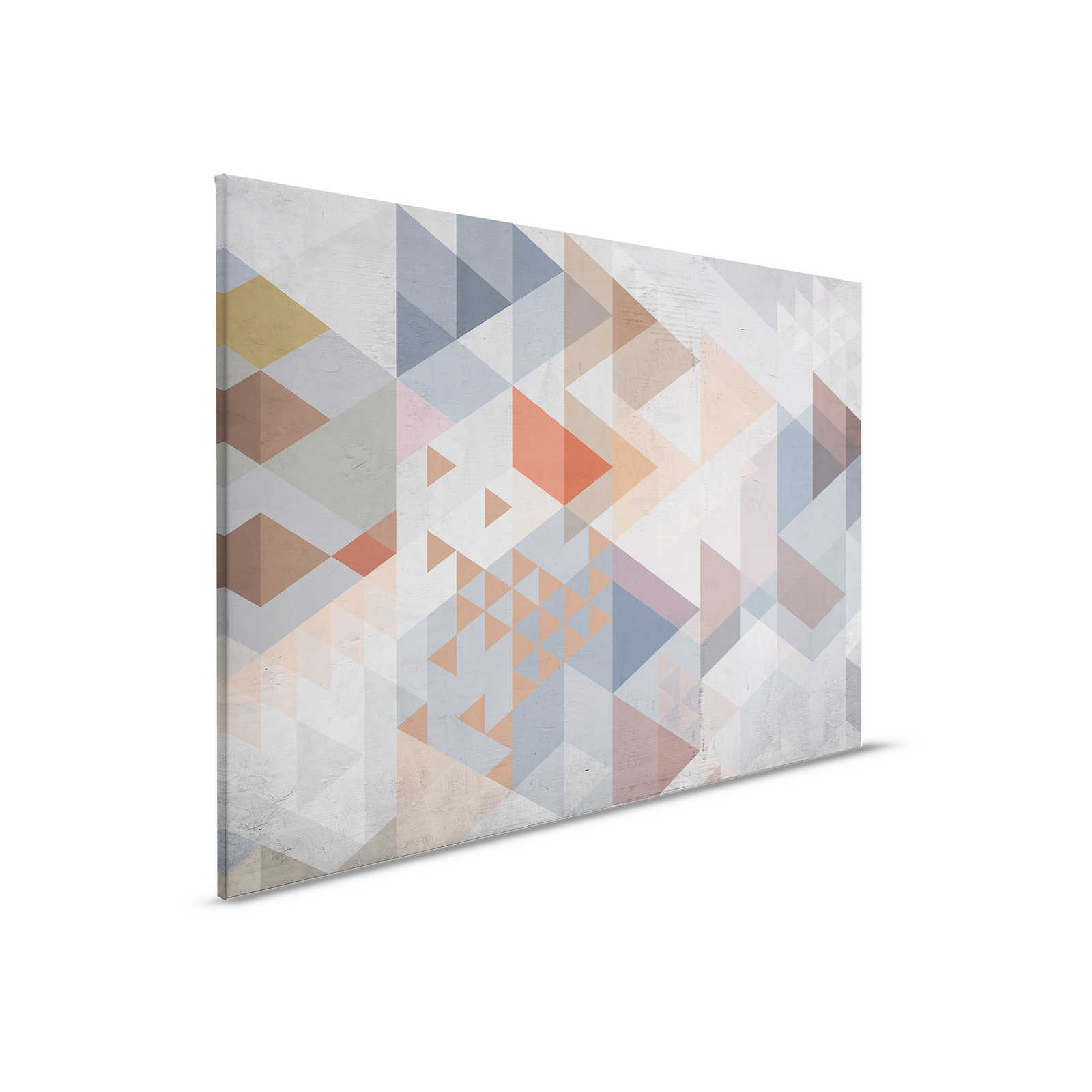         Toile aspect crépi & design losange - 0,90 m x 0,60 m
    