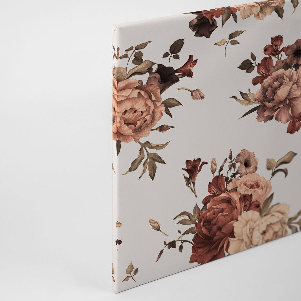             Blumen Leinwand romantisches Design – 0,90 m x 0,60 m
        