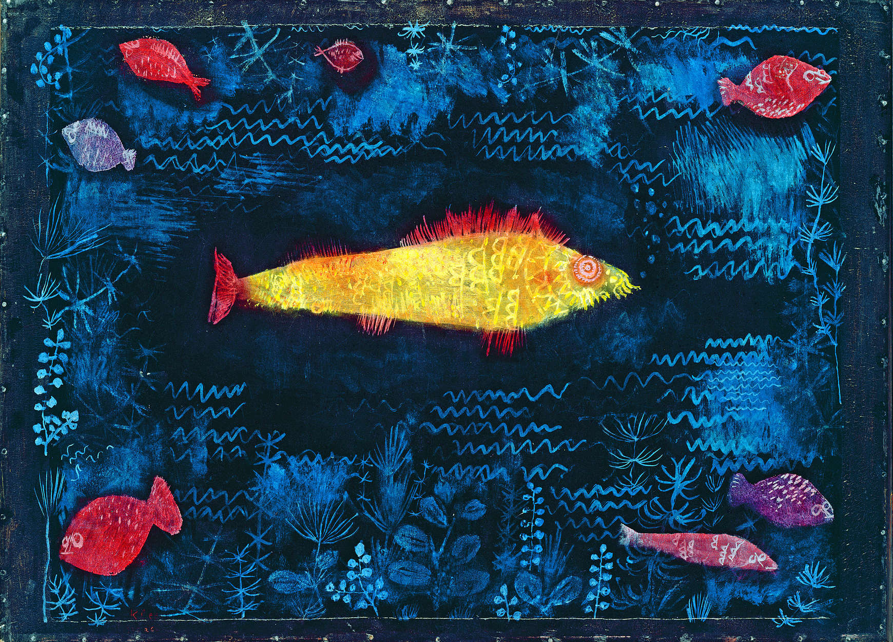             Fototapete 'Der Goldfisch' von Paul Klee
        