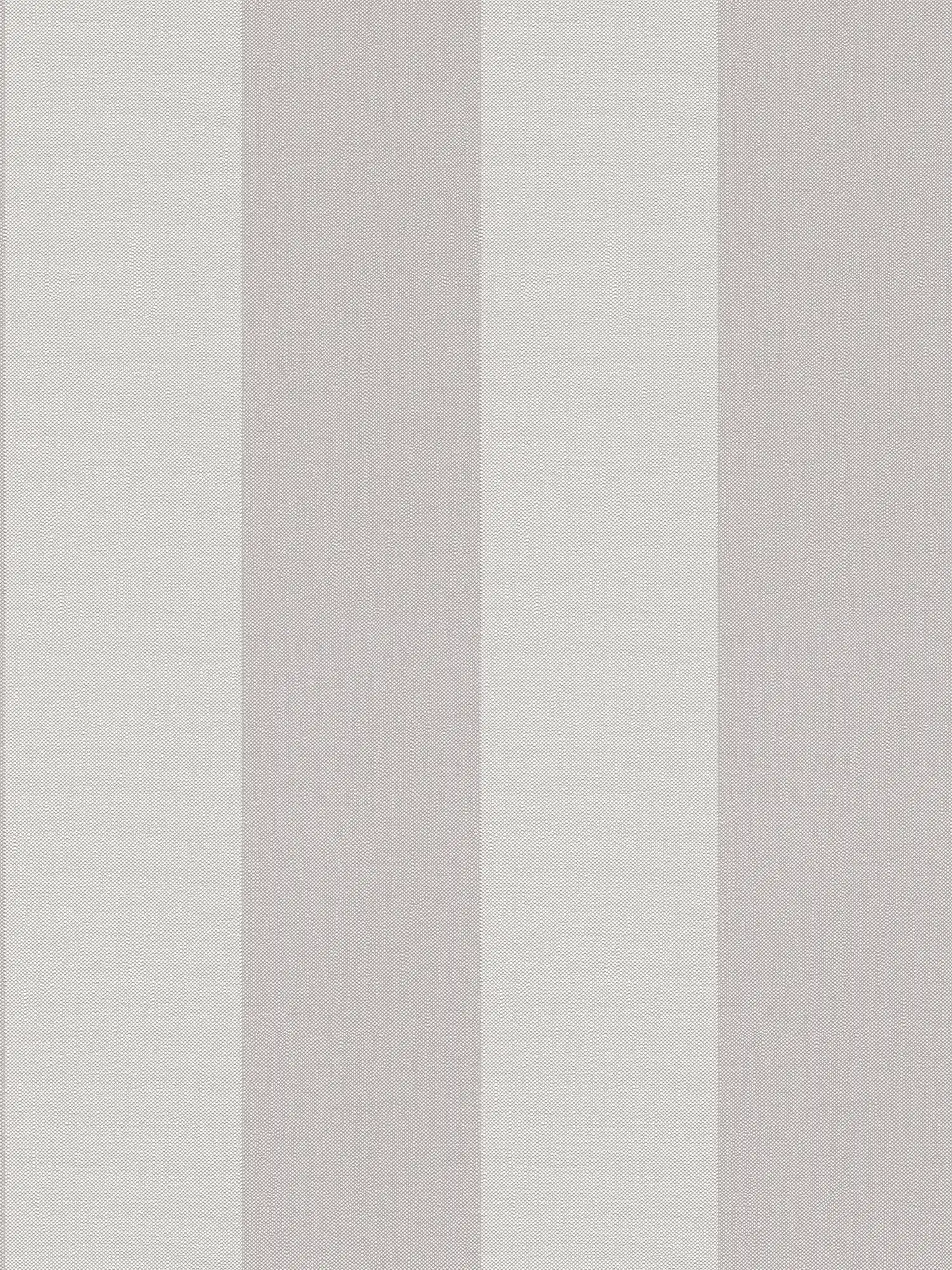 Non-woven wallpaper with textured block stripe look - beige, cream, grey