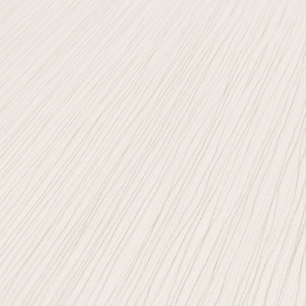             Uni Tapete mit Strukturmuster & Liniendesign – Creme
        
