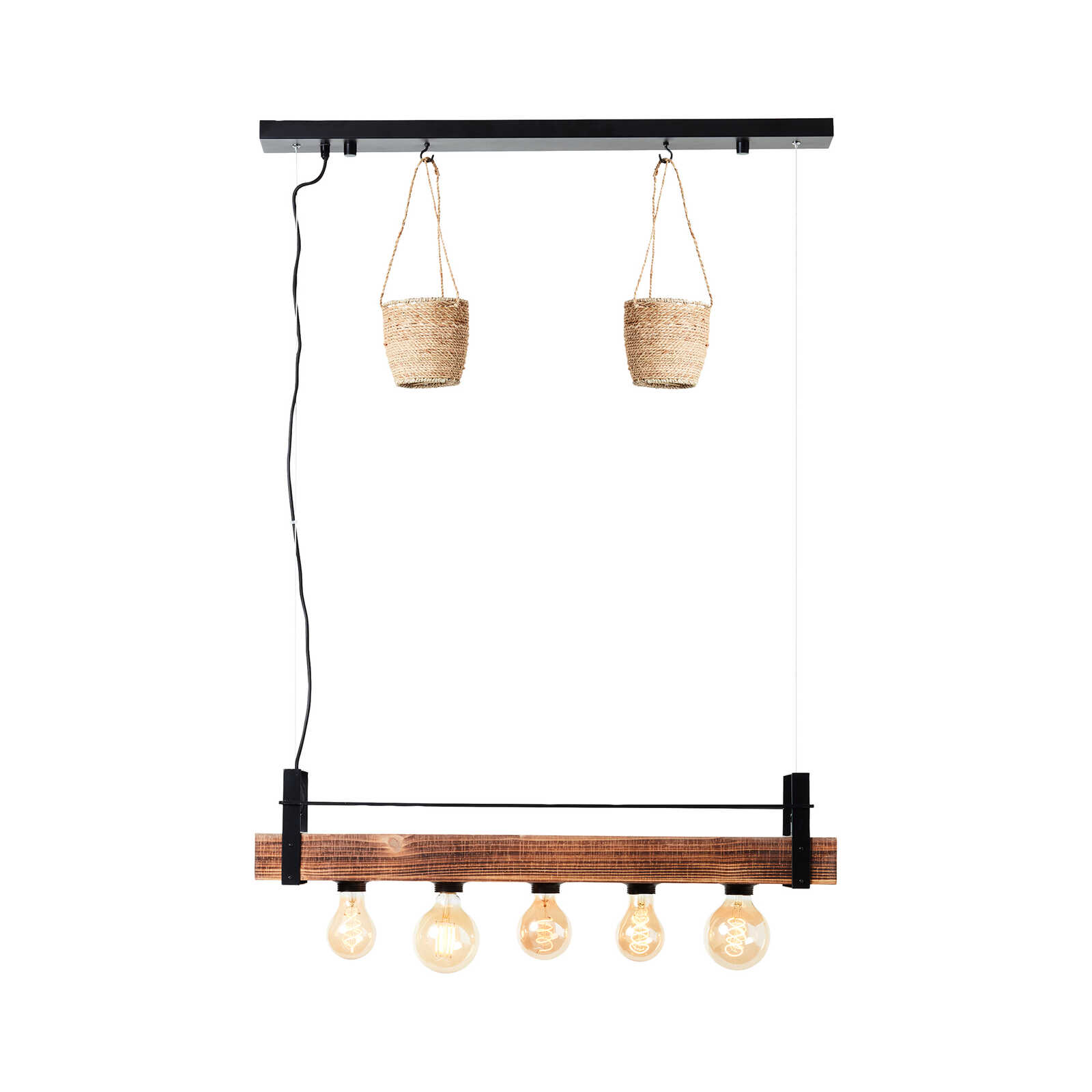         Houten hanglamp - Aron 2 - Bruin
    