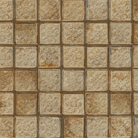 fliese, muster, quadrate, keramik, braun